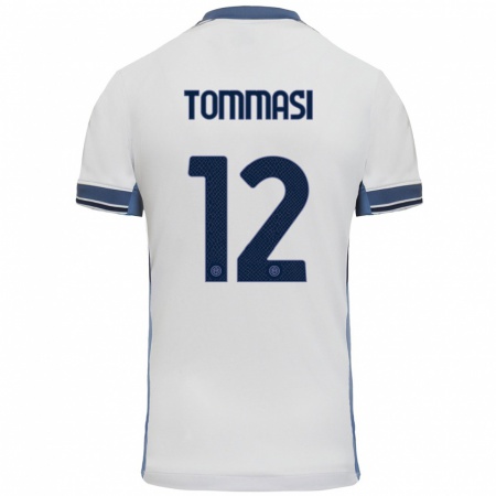 Kandiny Damen Francesco Tommasi #12 Weißgrau Auswärtstrikot Trikot 2024/25 T-Shirt