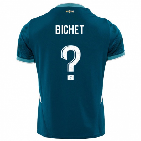 Kandiny Damen Tristan Bichet #0 Türkisblau Auswärtstrikot Trikot 2024/25 T-Shirt