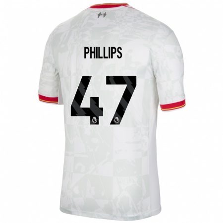 Kandiny Damen Nathaniel Phillips #47 Weiß Rot Schwarz Ausweichtrikot Trikot 2024/25 T-Shirt