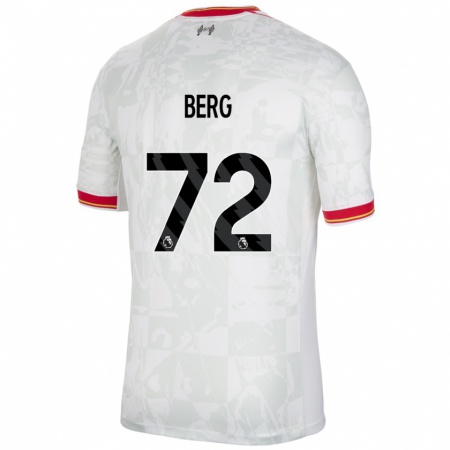 Kandiny Damen Sepp Van Den Berg #72 Weiß Rot Schwarz Ausweichtrikot Trikot 2024/25 T-Shirt