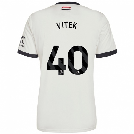 Kandiny Damen Radek Vitek #40 Cremeweiß Ausweichtrikot Trikot 2024/25 T-Shirt