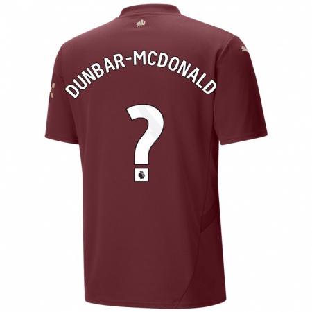 Kandiny Damen Christian Dunbar-Mcdonald #0 Kastanienbraun Ausweichtrikot Trikot 2024/25 T-Shirt