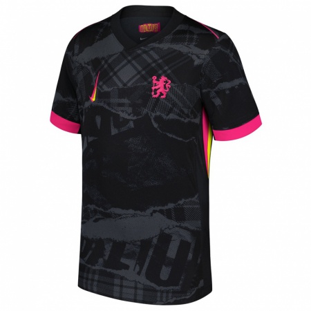 Kandiny Damen Nathalie Björn #14 Schwarz Rosa Ausweichtrikot Trikot 2024/25 T-Shirt