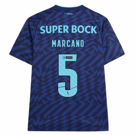 Kandiny Damen Iván Marcano #5 Marineblau Ausweichtrikot Trikot 2024/25 T-Shirt