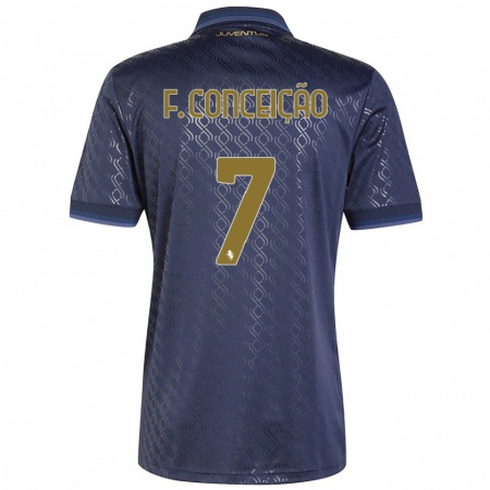 Kandiny Damen Francisco Conceição #7 Marineblau Ausweichtrikot Trikot 2024/25 T-Shirt