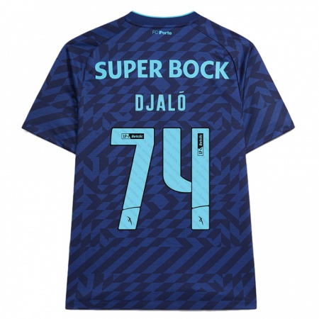 Kandiny Damen Ussumane Djaló #74 Marineblau Ausweichtrikot Trikot 2024/25 T-Shirt