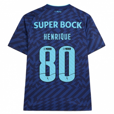 Kandiny Damen Kaio Henrique #80 Marineblau Ausweichtrikot Trikot 2024/25 T-Shirt