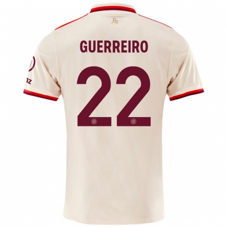 Kandiny Damen Raphaël Guerreiro #22 Leinen Ausweichtrikot Trikot 2024/25 T-Shirt