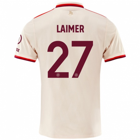 Kandiny Damen Konrad Laimer #27 Leinen Ausweichtrikot Trikot 2024/25 T-Shirt