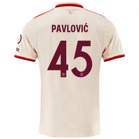 Kandiny Damen Aleksandar Pavlovic #45 Leinen Ausweichtrikot Trikot 2024/25 T-Shirt