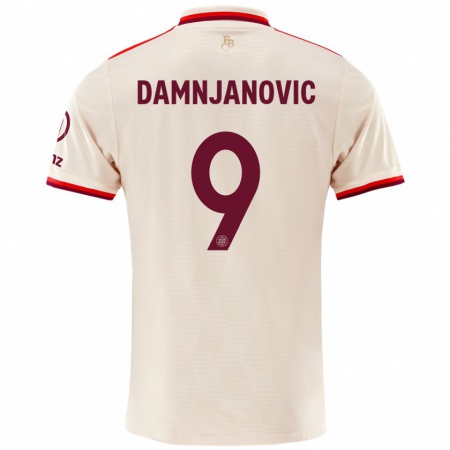 Kandiny Damen Jovana Damnjanović #9 Leinen Ausweichtrikot Trikot 2024/25 T-Shirt