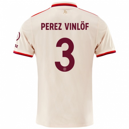 Kandiny Damen Matteo Perez Vinlöf #3 Leinen Ausweichtrikot Trikot 2024/25 T-Shirt