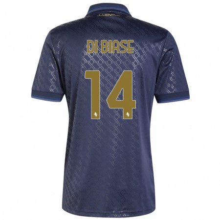 Kandiny Damen Gianmarco Di Biase #14 Marineblau Ausweichtrikot Trikot 2024/25 T-Shirt