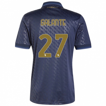 Kandiny Damen Tommaso Galante #27 Marineblau Ausweichtrikot Trikot 2024/25 T-Shirt