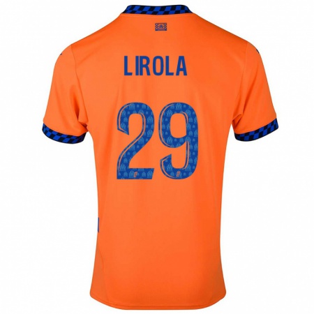 Kandiny Damen Pol Lirola #29 Orange Dunkelblau Ausweichtrikot Trikot 2024/25 T-Shirt