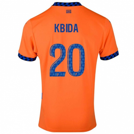 Kandiny Damen Inès Kbida #20 Orange Dunkelblau Ausweichtrikot Trikot 2024/25 T-Shirt