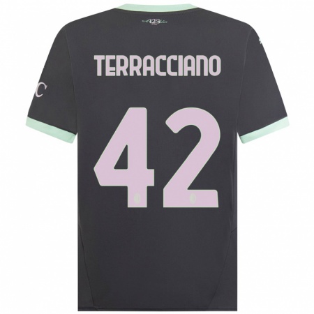 Kandiny Damen Filippo Terracciano #42 Grau Ausweichtrikot Trikot 2024/25 T-Shirt