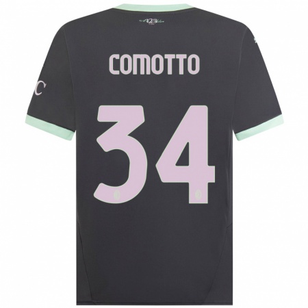 Kandiny Damen Christian Comotto #34 Grau Ausweichtrikot Trikot 2024/25 T-Shirt