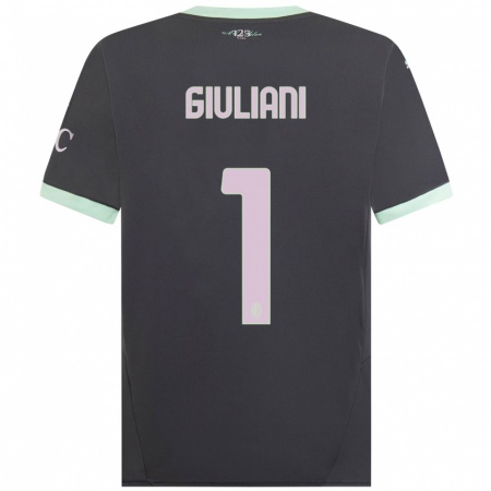 Kandiny Damen Laura Giuliani #1 Grau Ausweichtrikot Trikot 2024/25 T-Shirt