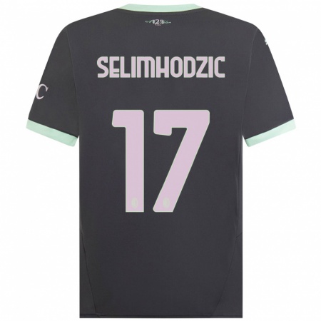 Kandiny Damen Noa Selimhodzic #17 Grau Ausweichtrikot Trikot 2024/25 T-Shirt