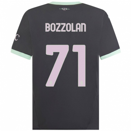 Kandiny Damen Andrea Bozzolan #71 Grau Ausweichtrikot Trikot 2024/25 T-Shirt