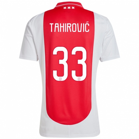 Kandiny Kinder Benjamin Tahirovic #33 Rot Weiß Heimtrikot Trikot 2024/25 T-Shirt