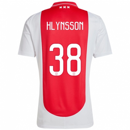 Kandiny Kinder Kristian Hlynsson #38 Rot Weiß Heimtrikot Trikot 2024/25 T-Shirt