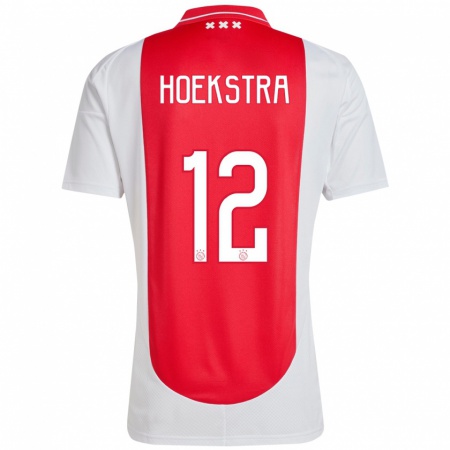 Kandiny Kinder Isabelle Hoekstra #12 Rot Weiß Heimtrikot Trikot 2024/25 T-Shirt