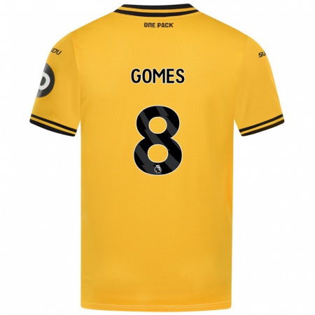 Kandiny Kinder João Gomes #8 Gelb Heimtrikot Trikot 2024/25 T-Shirt