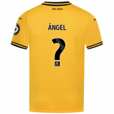 Kandiny Kinder Dani Ángel #0 Gelb Heimtrikot Trikot 2024/25 T-Shirt