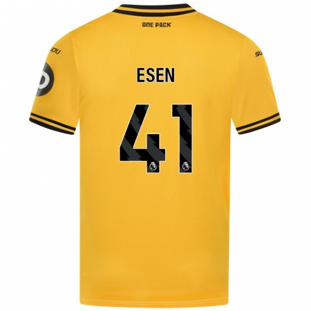 Kandiny Kinder Josh Esen #41 Gelb Heimtrikot Trikot 2024/25 T-Shirt