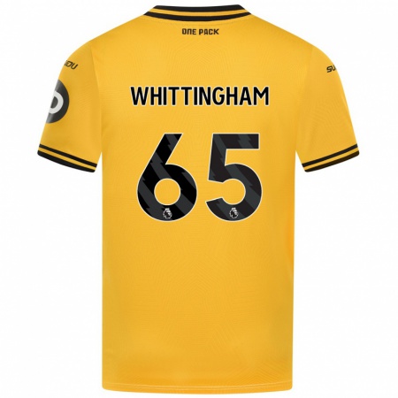 Kandiny Kinder Matthew Whittingham #65 Gelb Heimtrikot Trikot 2024/25 T-Shirt