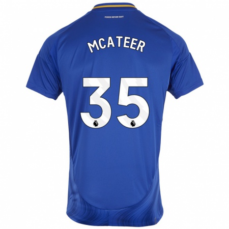 Kandiny Kinder Kasey Mcateer #35 Blau Weiß Heimtrikot Trikot 2024/25 T-Shirt