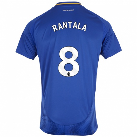 Kandiny Kinder Jutta Rantala #8 Blau Weiß Heimtrikot Trikot 2024/25 T-Shirt