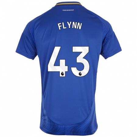 Kandiny Kinder Shane Flynn #43 Blau Weiß Heimtrikot Trikot 2024/25 T-Shirt