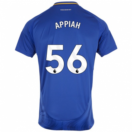 Kandiny Kinder Paul Appiah #56 Blau Weiß Heimtrikot Trikot 2024/25 T-Shirt