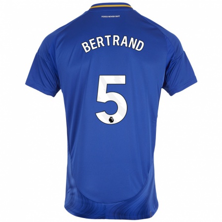 Kandiny Kinder Ryan Bertrand #5 Blau Weiß Heimtrikot Trikot 2024/25 T-Shirt