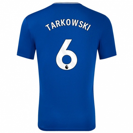 Kandiny Kinder James Tarkowski #6 Blau Mit Heimtrikot Trikot 2024/25 T-Shirt