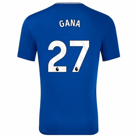 Kandiny Kinder Idrissa Gueye #27 Blau Mit Heimtrikot Trikot 2024/25 T-Shirt