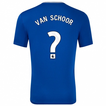 Kandiny Kinder Joshua Van Schoor #0 Blau Mit Heimtrikot Trikot 2024/25 T-Shirt