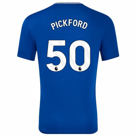 Kandiny Kinder George Pickford #50 Blau Mit Heimtrikot Trikot 2024/25 T-Shirt