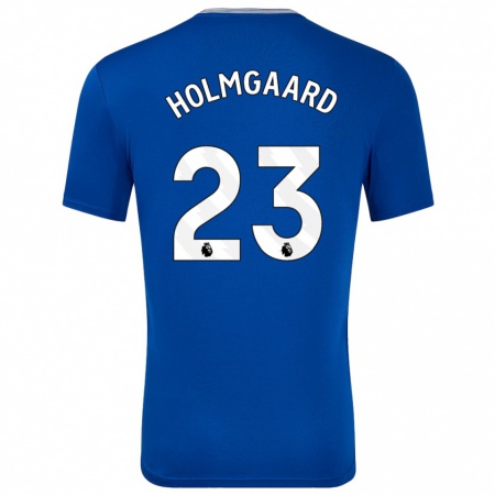 Kandiny Kinder Sara Holmgaard #23 Blau Mit Heimtrikot Trikot 2024/25 T-Shirt