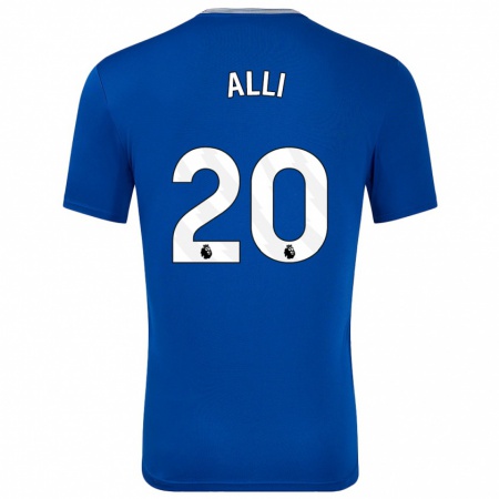 Kandiny Kinder Dele Alli #20 Blau Mit Heimtrikot Trikot 2024/25 T-Shirt