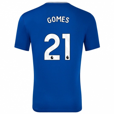 Kandiny Kinder André Gomes #21 Blau Mit Heimtrikot Trikot 2024/25 T-Shirt