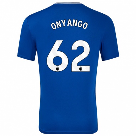 Kandiny Kinder Tyler Onyango #62 Blau Mit Heimtrikot Trikot 2024/25 T-Shirt