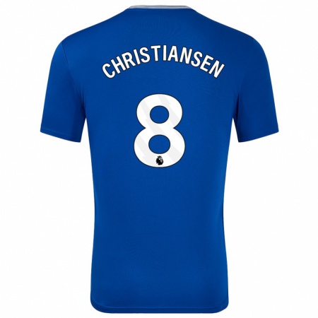 Kandiny Kinder Izzy Christiansen #8 Blau Mit Heimtrikot Trikot 2024/25 T-Shirt