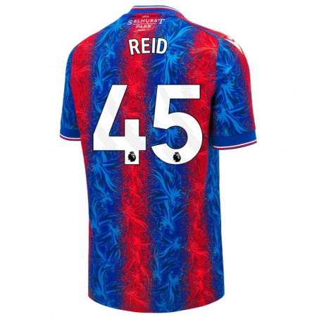 Kandiny Kinder Dylan Reid #45 Rot Blauen Streifen Heimtrikot Trikot 2024/25 T-Shirt