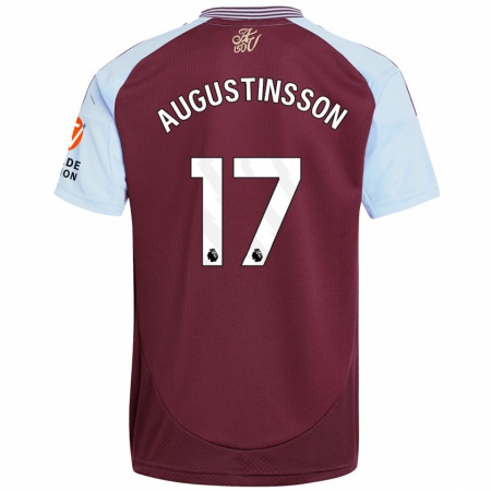 Kandiny Kinder Ludwig Augustinsson #17 Burgunder Himmelblau Heimtrikot Trikot 2024/25 T-Shirt