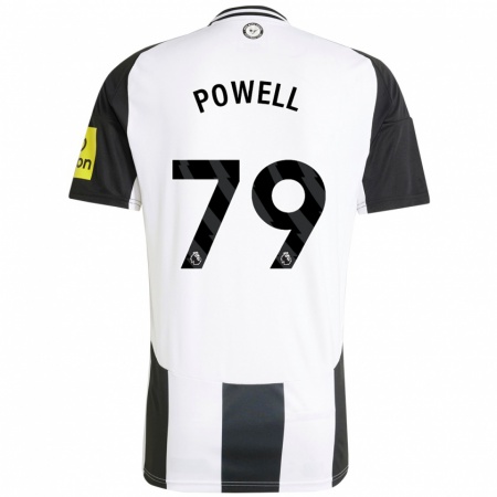 Kandiny Kinder Rory Powell #79 Weiß Schwarz Heimtrikot Trikot 2024/25 T-Shirt