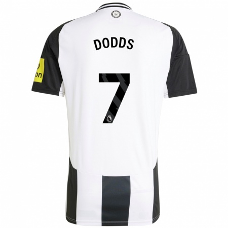 Kandiny Kinder Tyler Dodds #7 Weiß Schwarz Heimtrikot Trikot 2024/25 T-Shirt